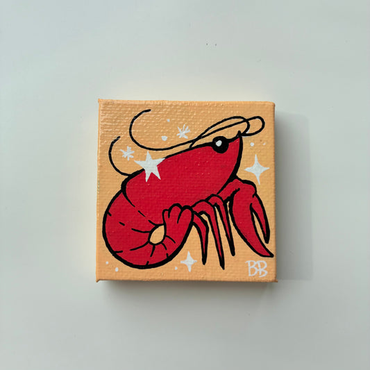 Crawfish Canvas Magnet