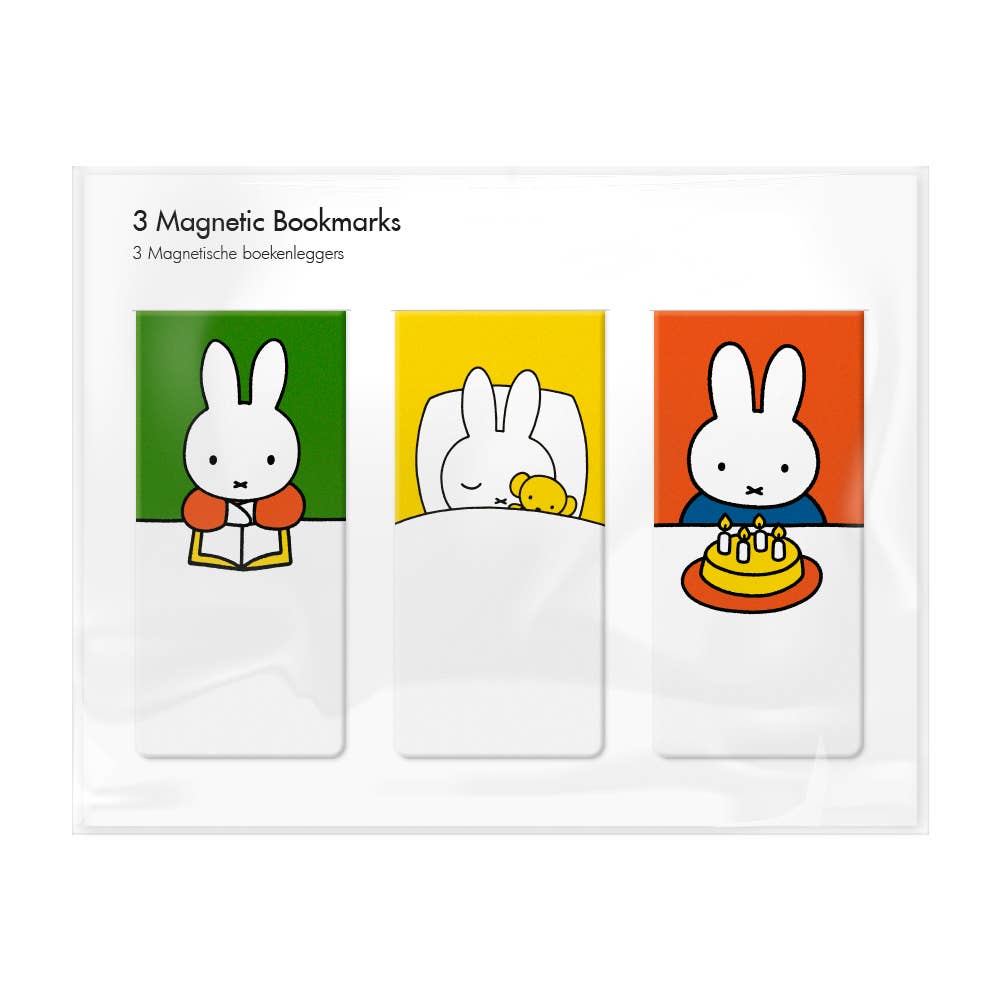 Magnetic Bookmark, Set of 3, Miffy Home