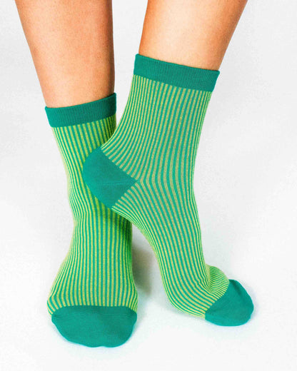 Cowgirl Frog Ribbed Ankle Sock by Hannah Packer