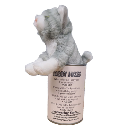 Canned Gray Tabby | Rescue Cat | Eco-Friendly Recycled Gift