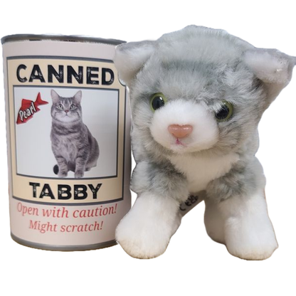 Canned Gray Tabby | Rescue Cat | Eco-Friendly Recycled Gift
