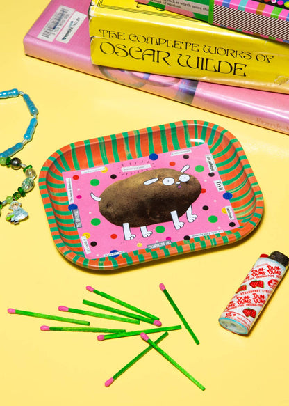 Potato metal tray