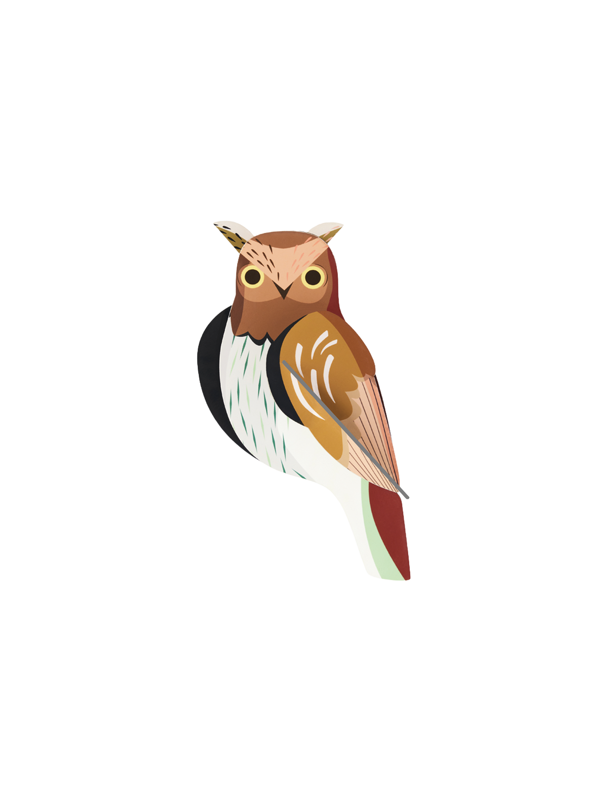 3D Wall Art - Garden Bird - Tawny Owl