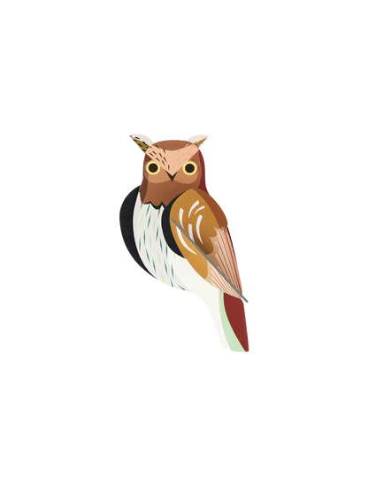 3D Wall Art - Garden Bird - Tawny Owl
