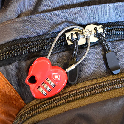 Heart Combination Travel Lock