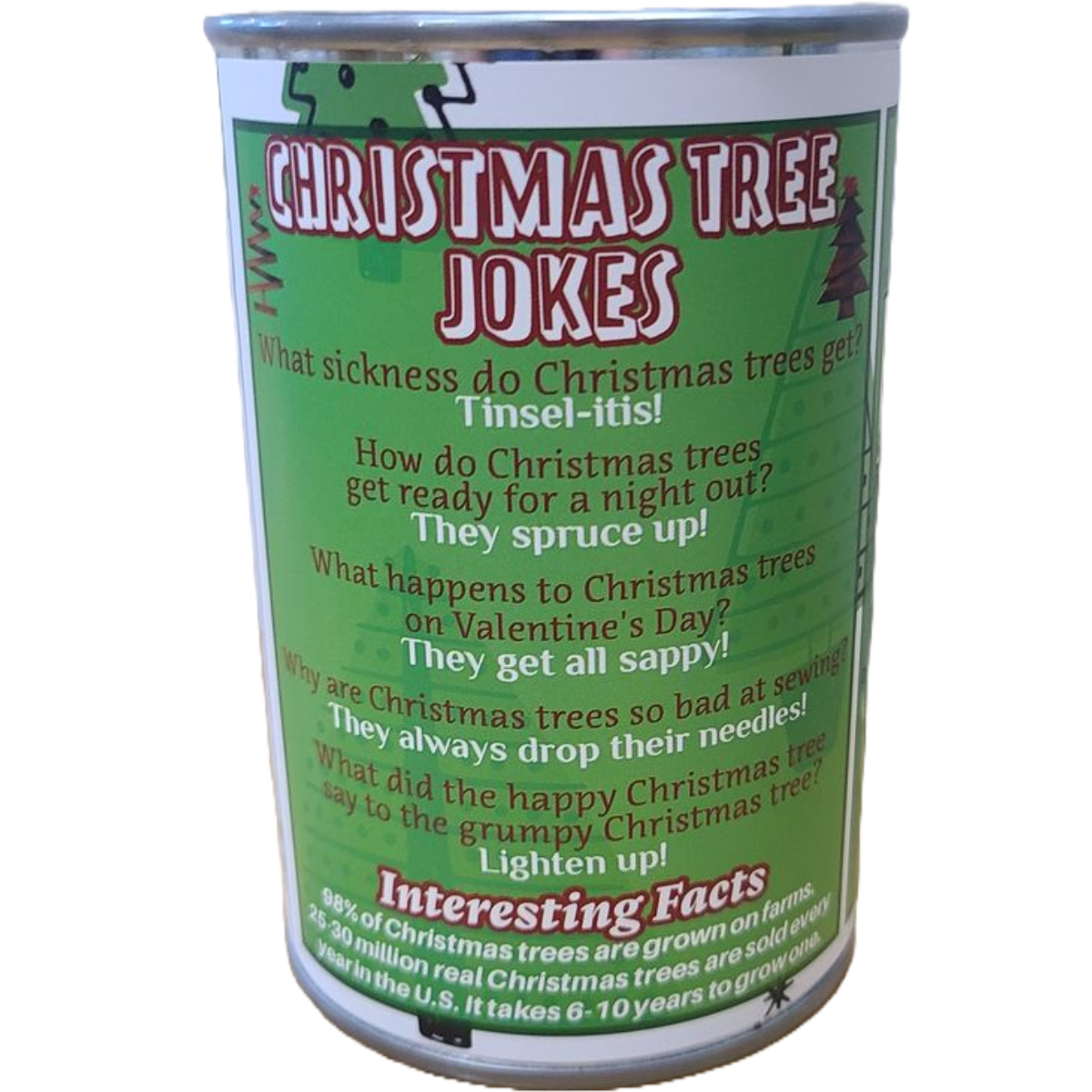 Spruce the Canned Christmas Tree - Plush in Can w/Jokes