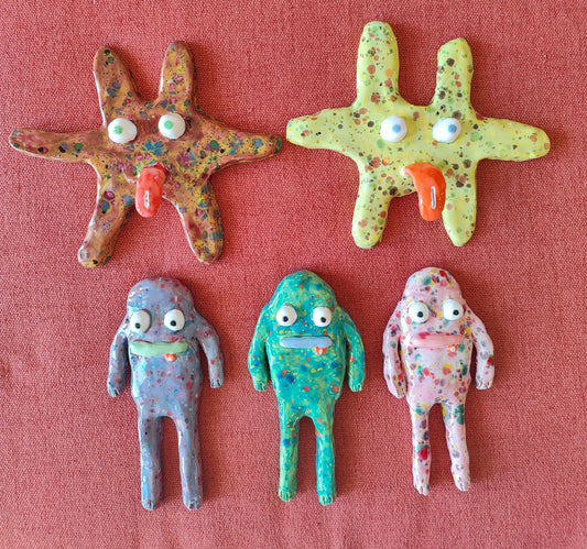 Creepy Dudes Ceramic Wall Hangers
