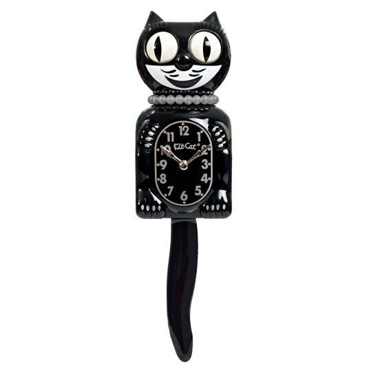 Retro Black Lady Kitchen Edition Kit-Cat Klock