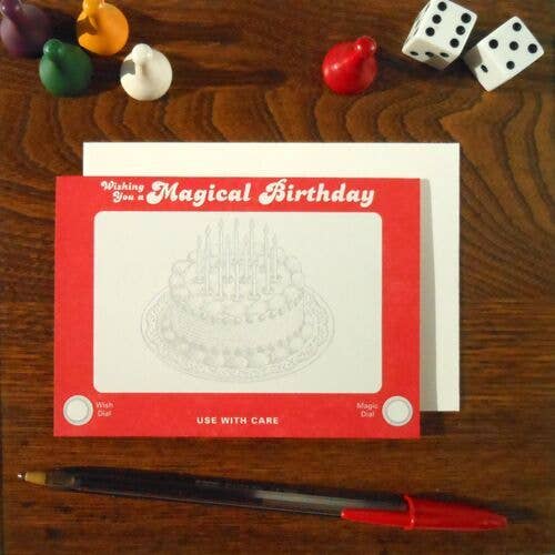 Etch A Sketch Birthday Card