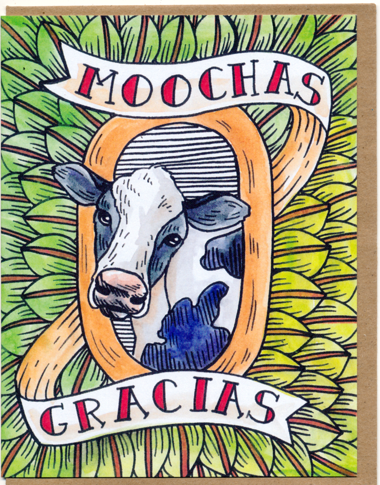 Moochas Gracias Card