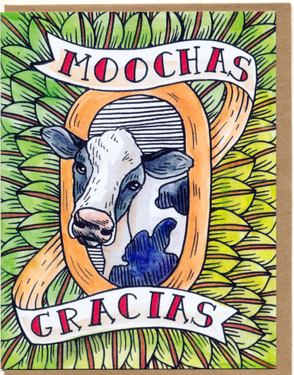 Moochas Gracias Card