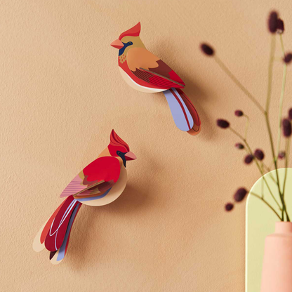 3D Wall Art - Garden Birds - Cardinals