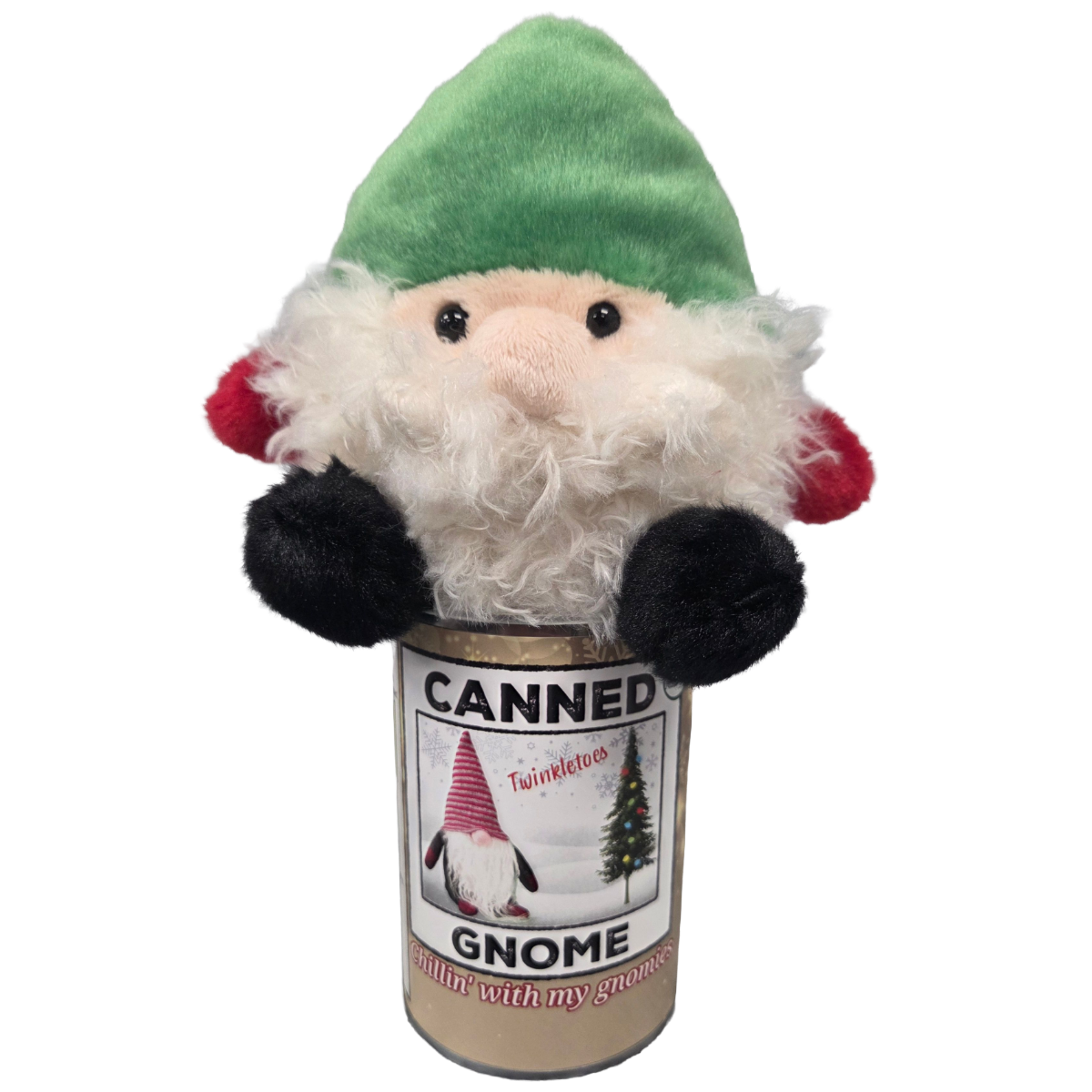 Canned Gnome | Garden Plant Plush w/Jokes | Christmas Magic