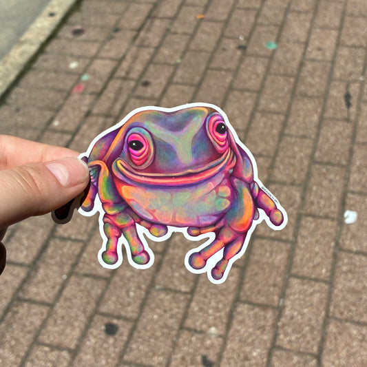Smiling Frog Sticker