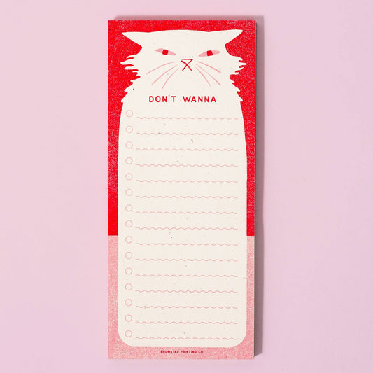 Don't Wanna - Risograph Notepad