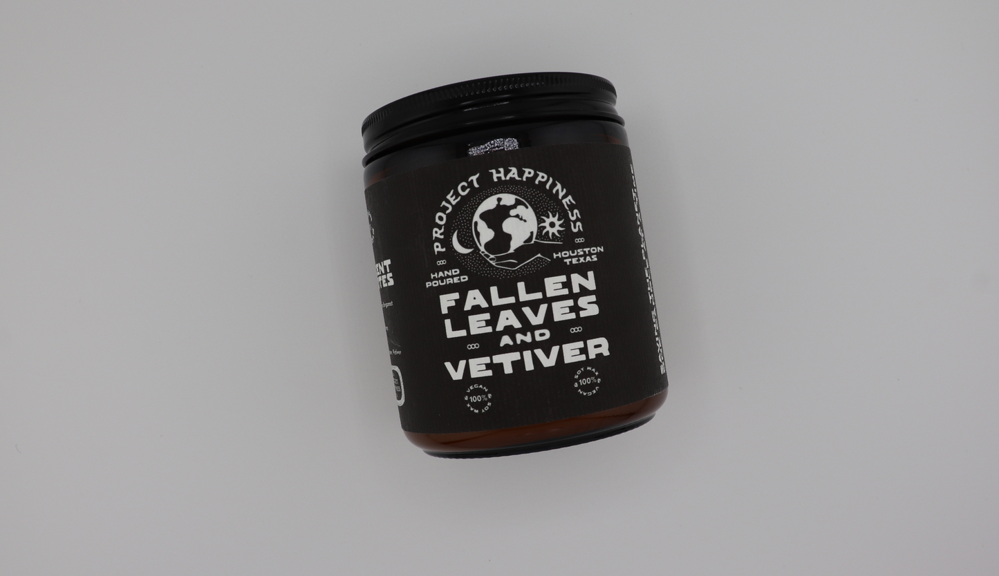 Fallen Leaves and Vetiver Soy Candle - 8oz