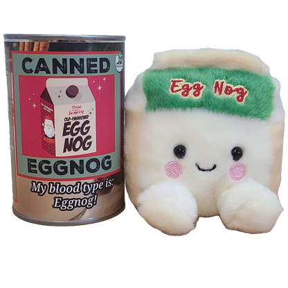Canned Eggnog - Egg Nog Carton Plush Gift in Can