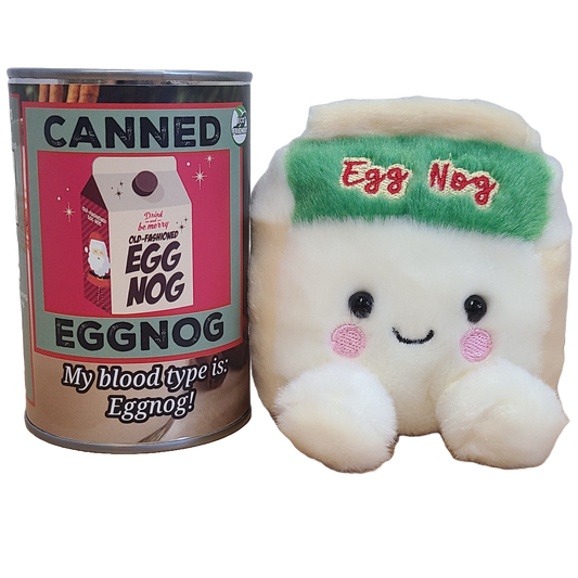 Canned Eggnog - Egg Nog Carton Plush Gift in Can