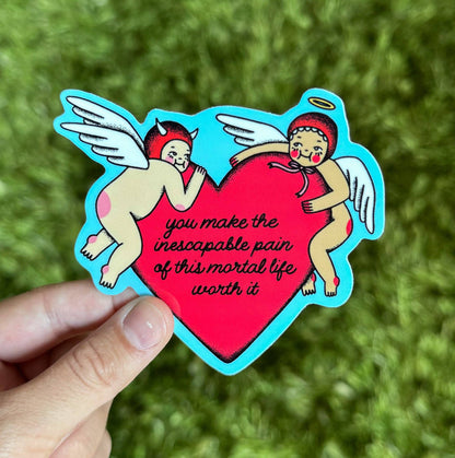 Mortal Life Angel Sticker