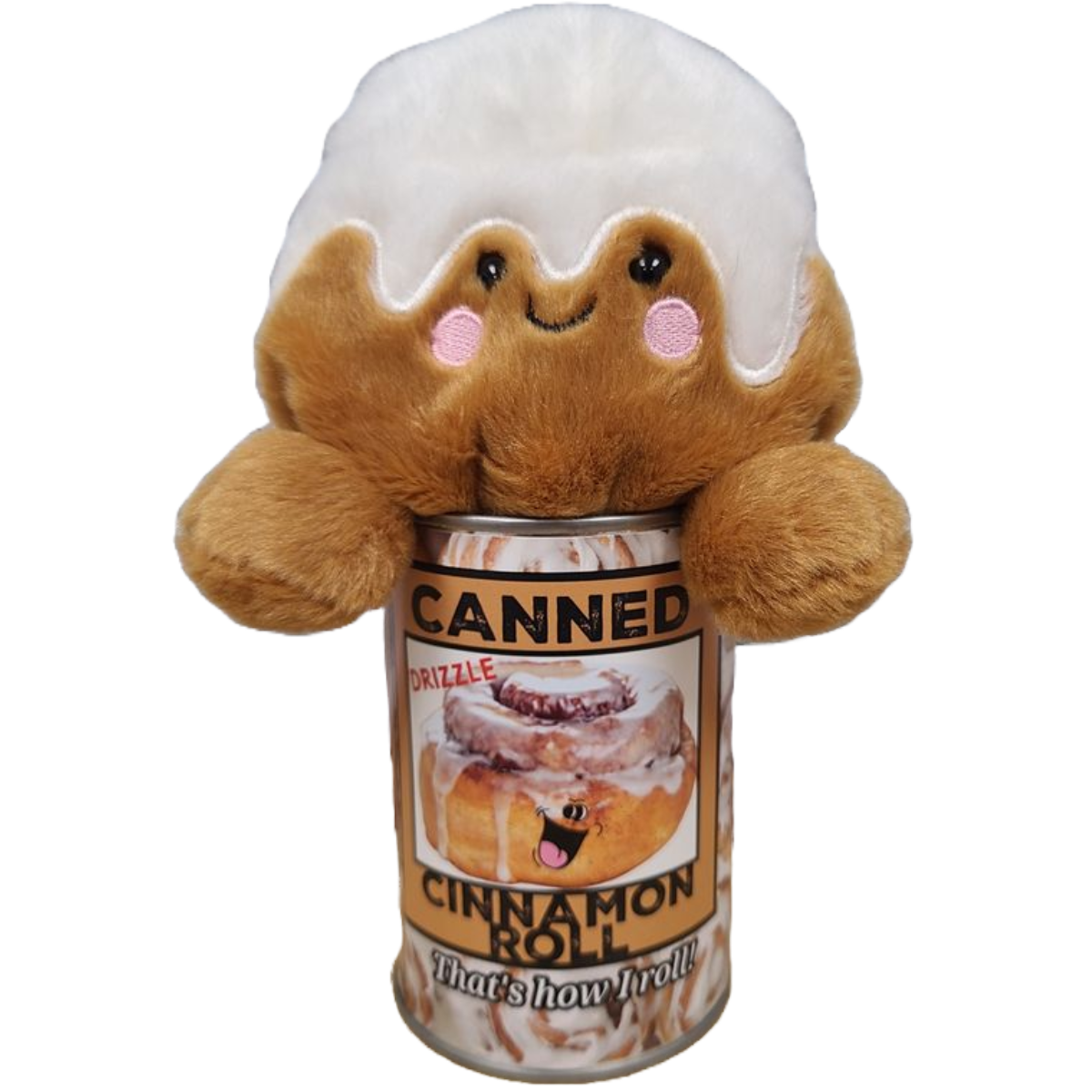 Canned Cinnamon Roll | Baking Plush in a Can w/Funny Jokes
