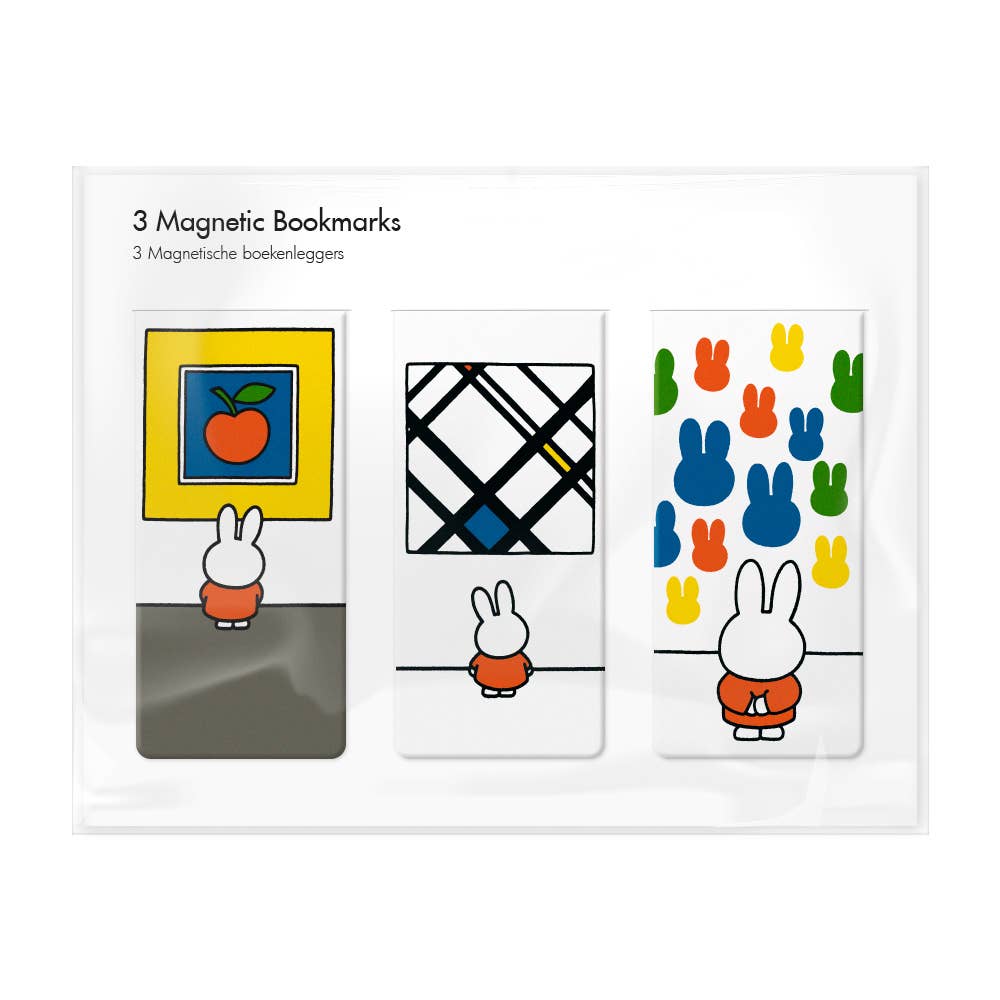 Magnetic Bookmark, Set of 3, Miffy in the museum