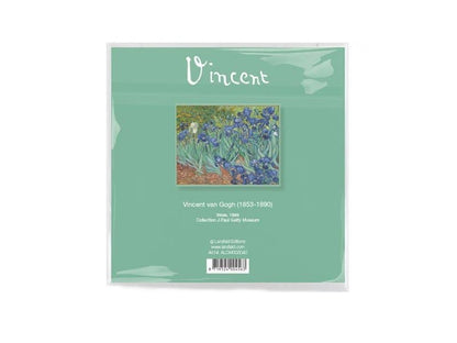 Lens cloth, 15 x 15 cm, Irises, Van Gogh