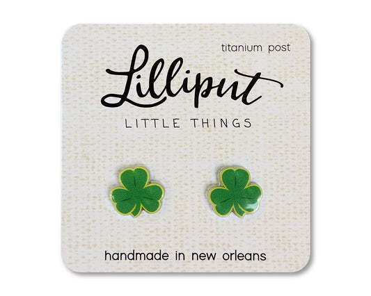 Shamrock Earrings // St. Patricks Day