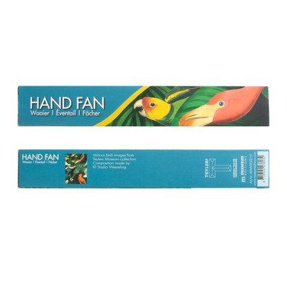 Hand Fan, Bamboo, Birdlife
