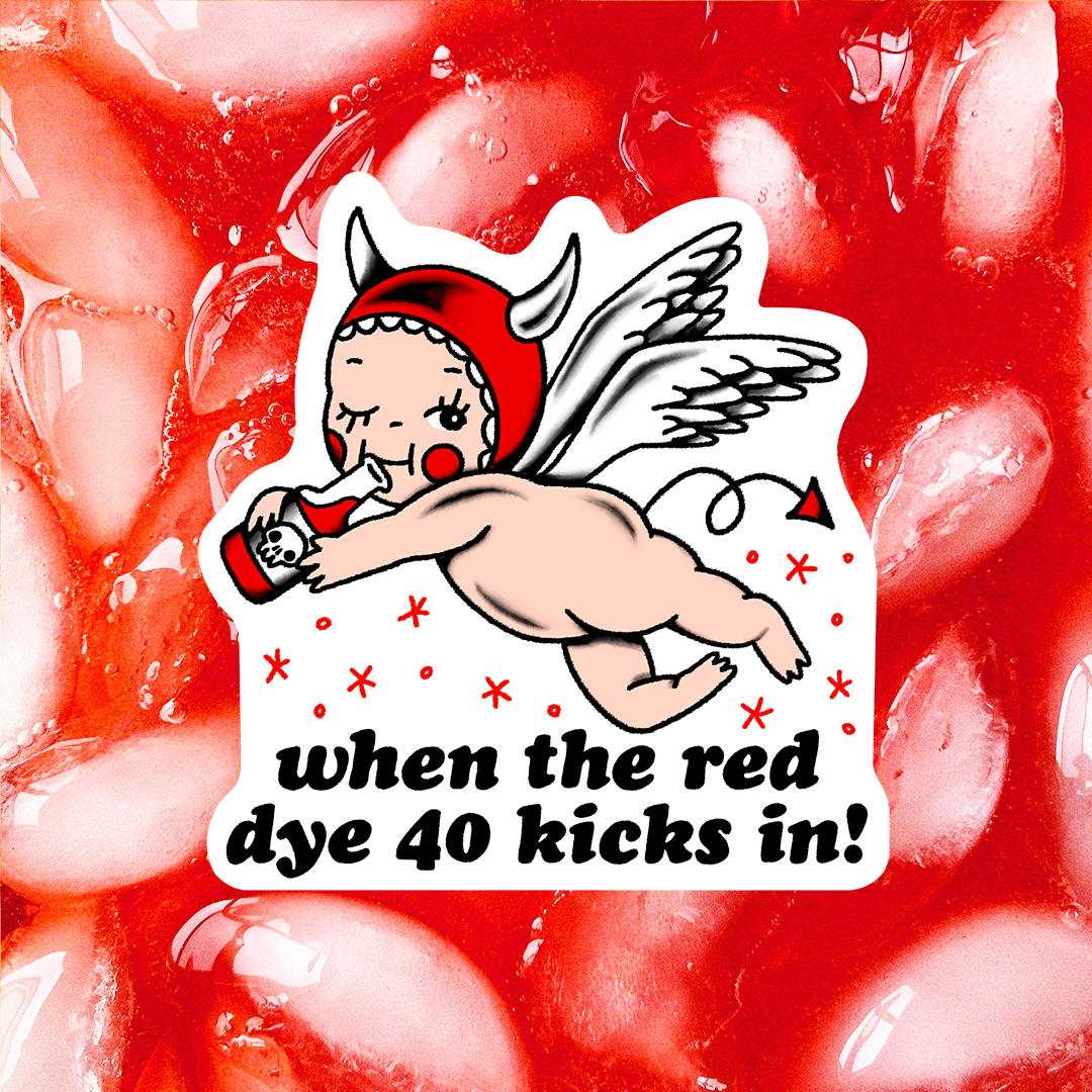 Red Dye 40 Sticker