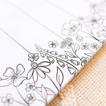 Floral Weekly Planner Notepad