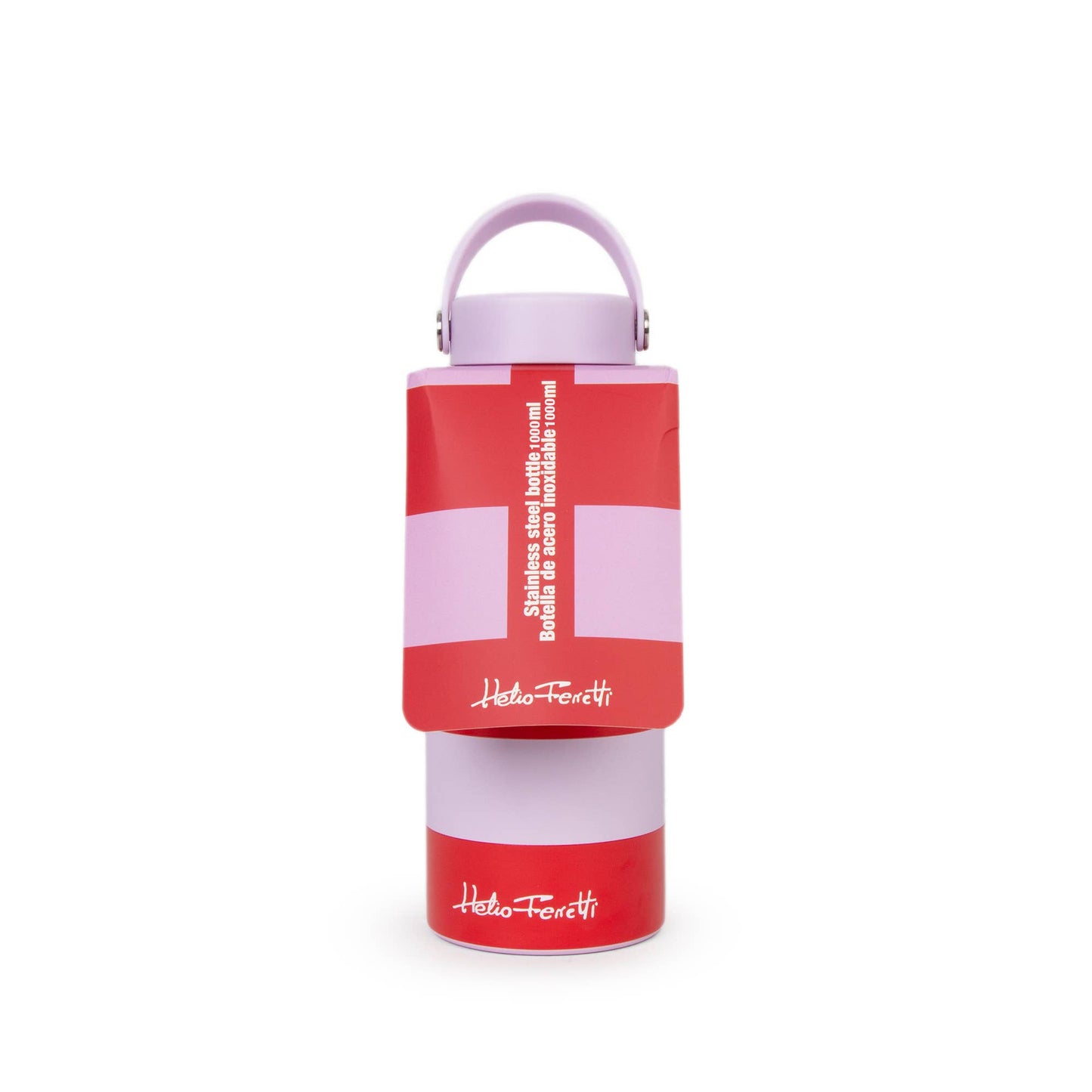 RED AND PINK STRIPED BOTTLE 1L HF