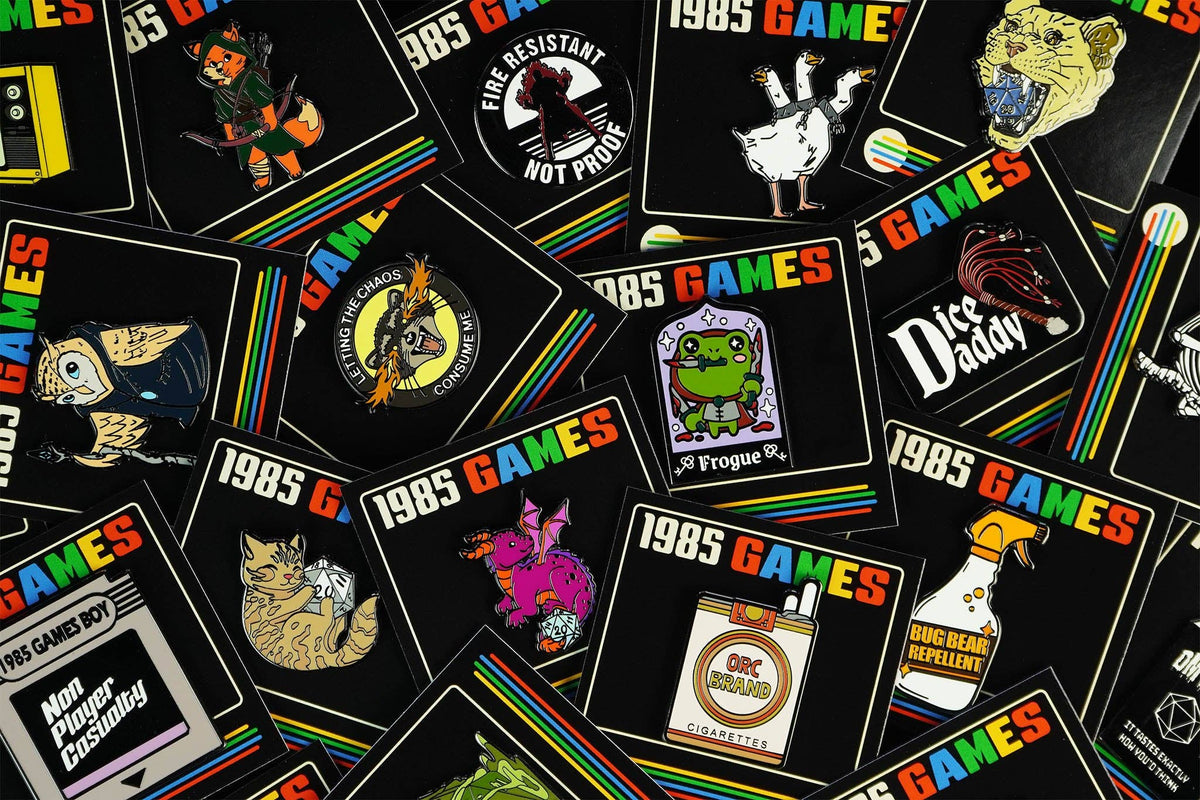 Mystery Enamel Pin Bag with Surprise RPG and Tabletop Pins