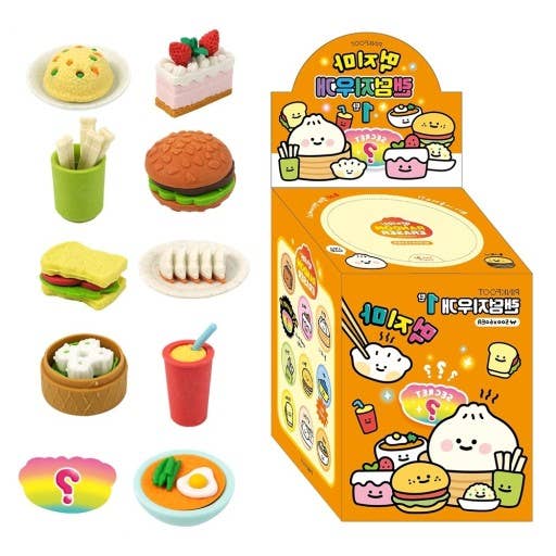 Yummy Snack Miniature Random Eraser Box