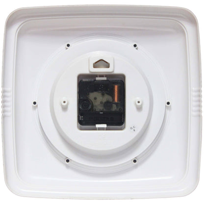 Retro Square Terracotta Indoor Wall Clock 9.25 Inch