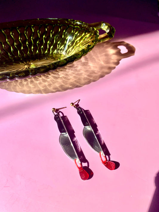 Bloody Knife Earrings