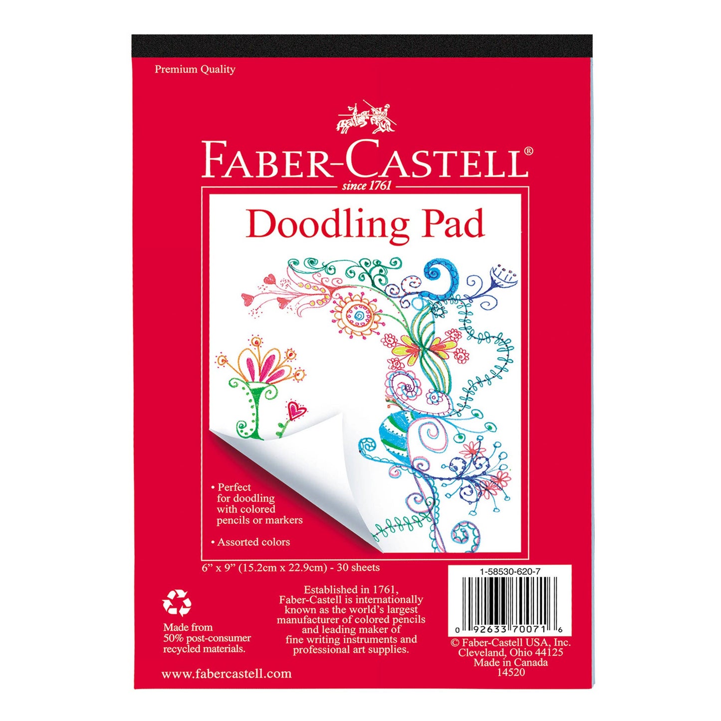 Doodling Pad 6" x 9" Notepad