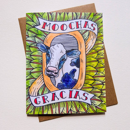 Moochas Gracias Card