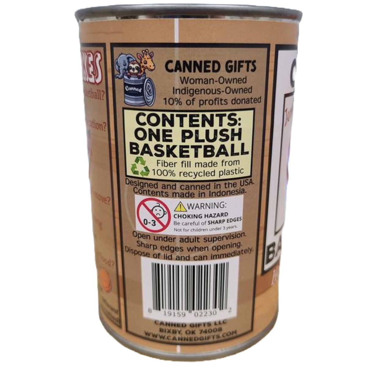 Jordan the Canned Basketball