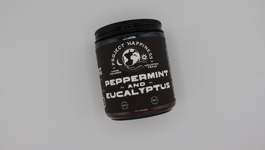 Peppermint and Eucalyptus Soy Candle - 8oz