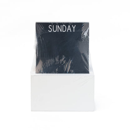 BLACK WOODEN PERPETUAL CALENDAR HF