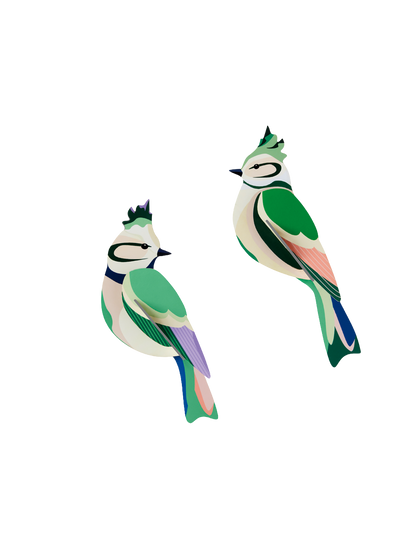 3D Wall Art - Garden Birds - Forest Crests