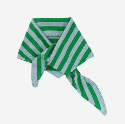 Simple Stripe Triangle Scarf