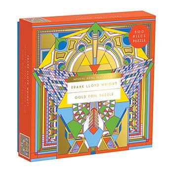Frank Lloyd Wright Imperial Hotel Peacock Rug 500 Piece Foil Puz,