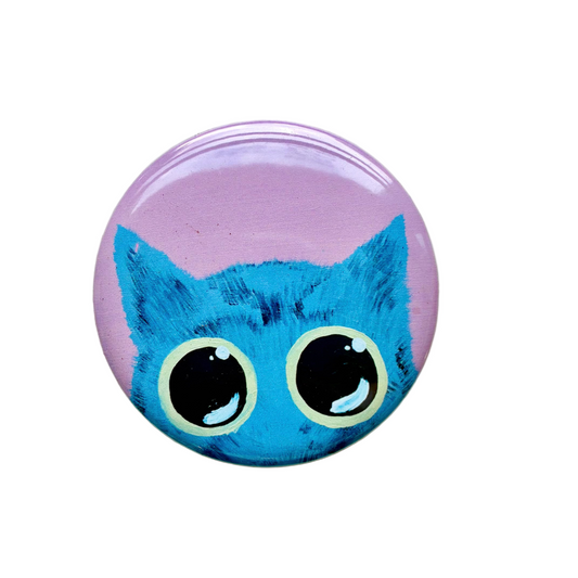 Grey Tabby Button