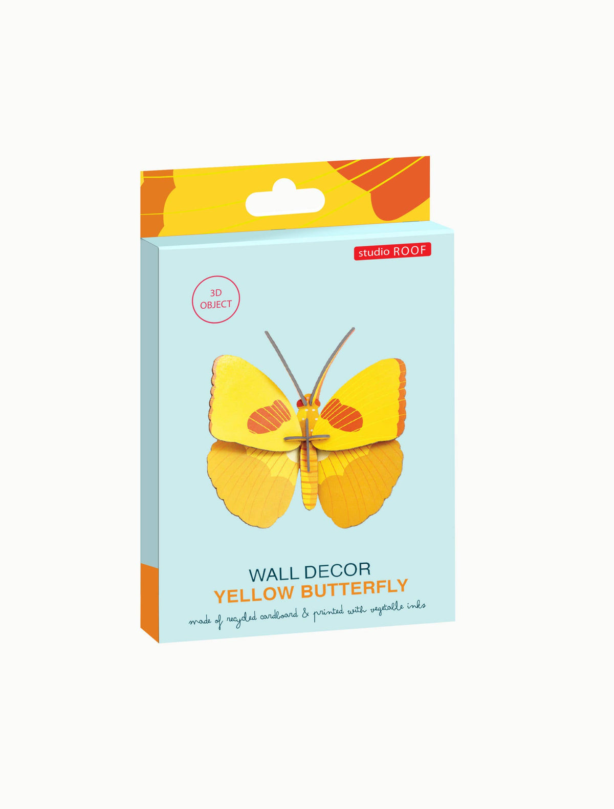 3D Wall Art - Butterfly - Yellow Butterfly