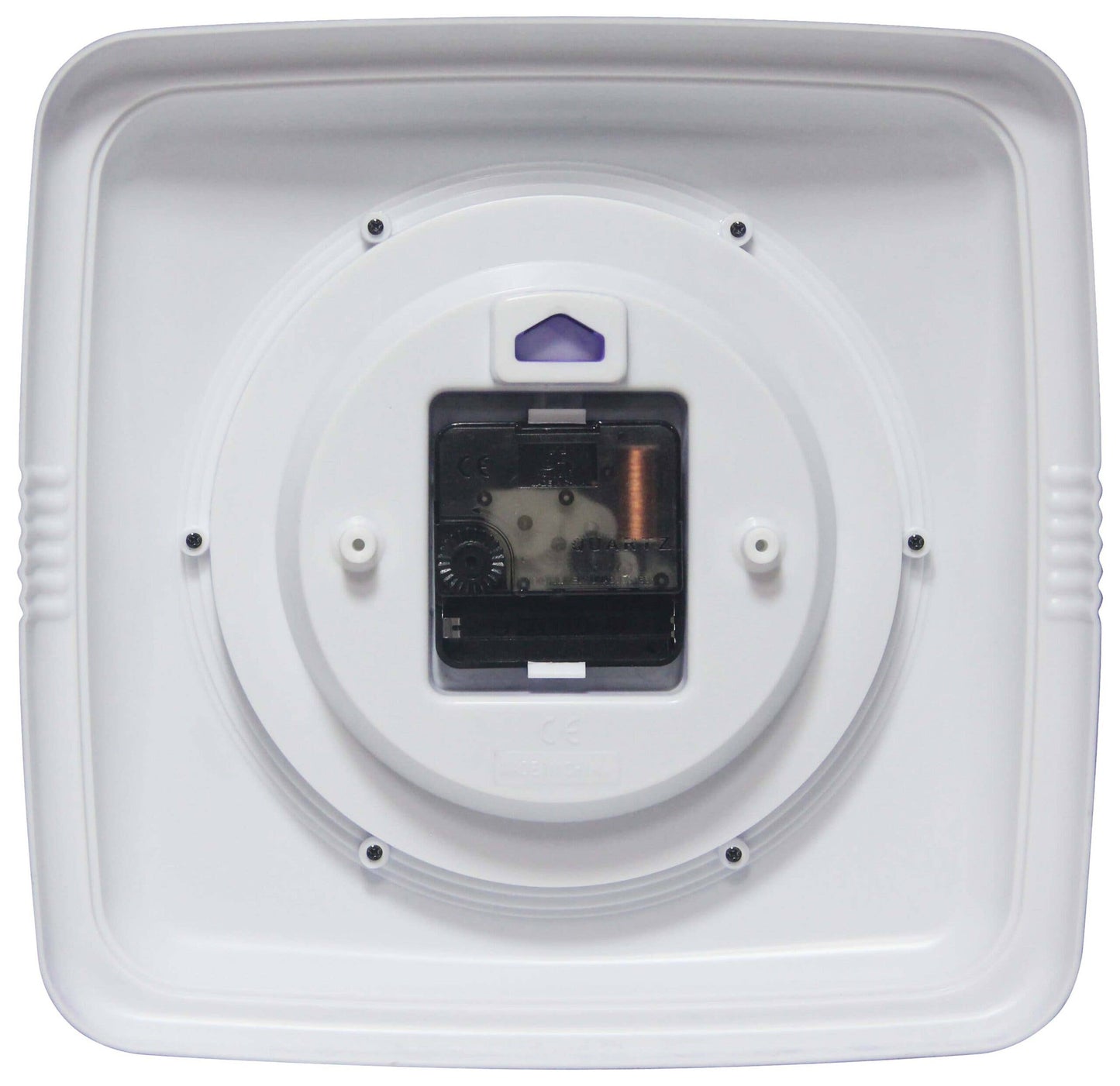 Retro Square Periwinkle Indoor Wall Clock 9.25 Inch