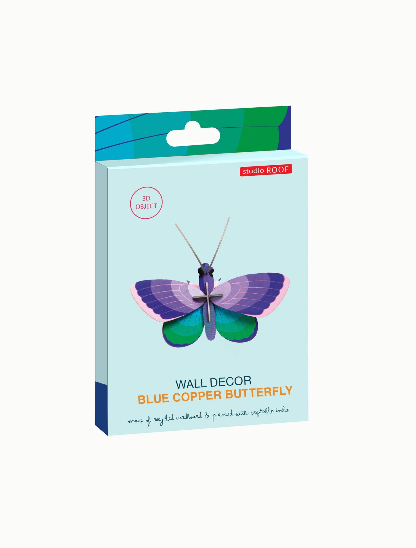 3D Wall Art - Butterfly - Blue Copper Butterfly