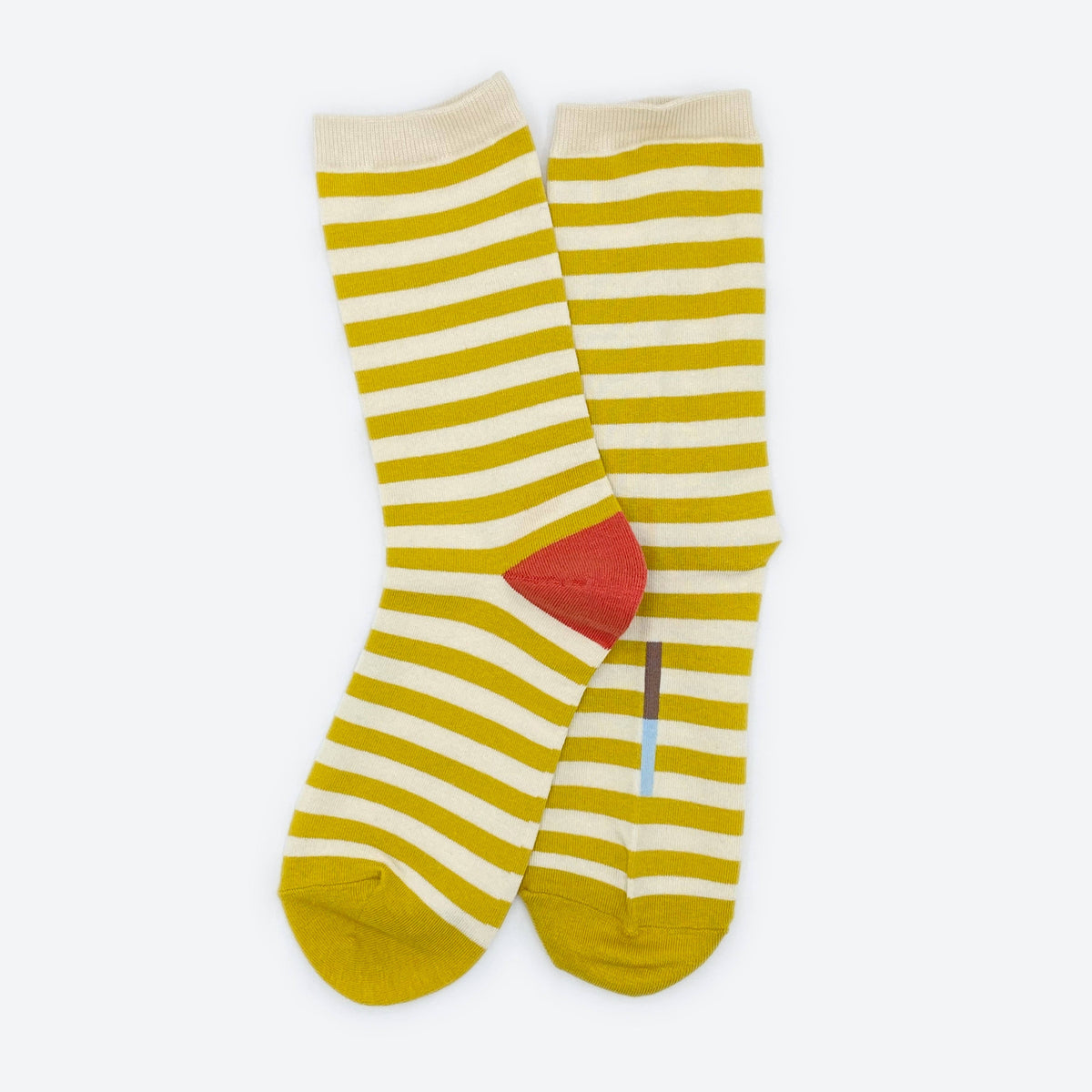 Eureka Regular Stripe Crew Socks — California Gold
