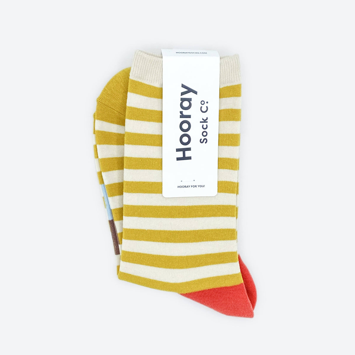 Eureka Regular Stripe Crew Socks — California Gold