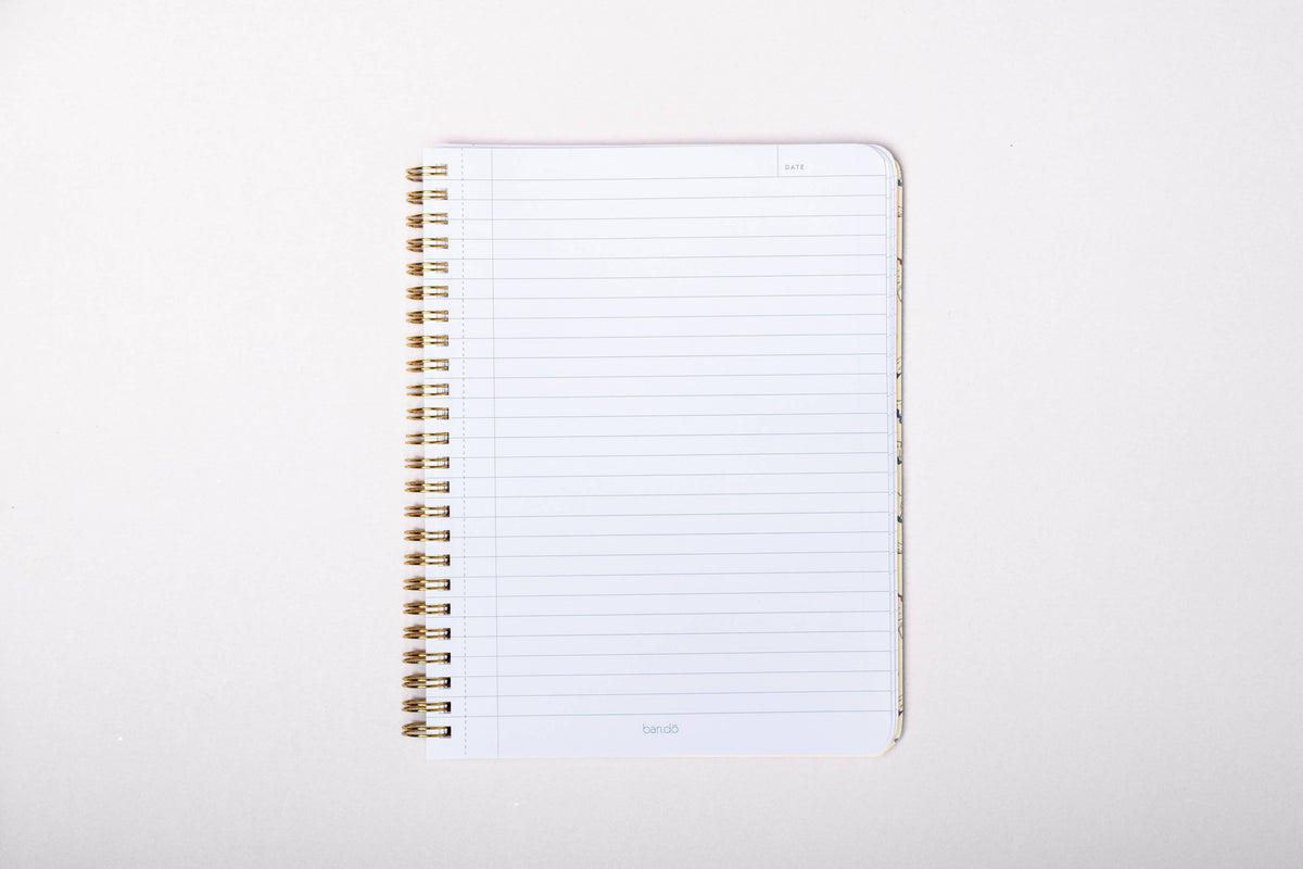 Rough Draft Mini Notebook, Pink Plaid